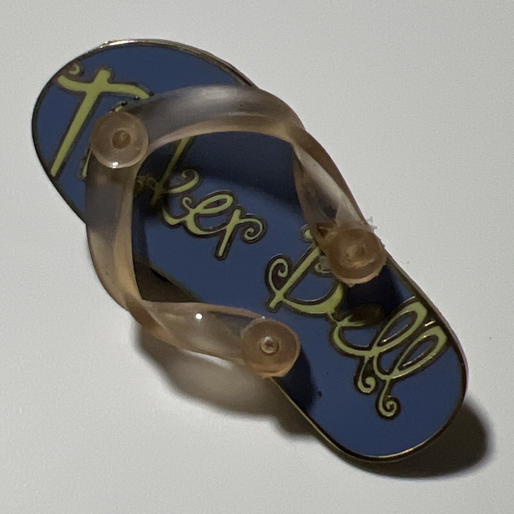 Disney Pin Sandal Flip Flop Tinker Bell Tinkerbell Tink Trading 2007 Retired